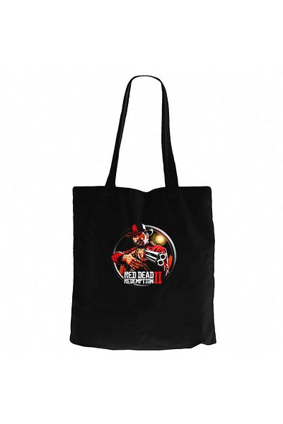 Z zepplin Red Dead Redemption 2 Classic Black Canvas Tote Bag