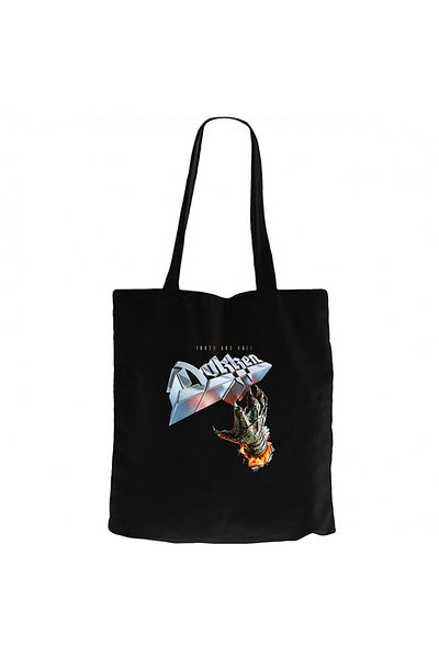 Z zepplin Dokken Tooth And Nail Black Canvas Tote Bag