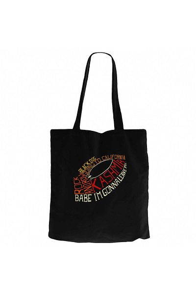 Z zepplin Led Zeppelin Songs Classic Black Canvas Tote Bag