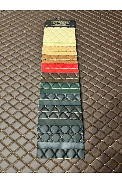 ÜNKAY Baklava Dilimi Desenli Kapitoneli Döşemelik Suni Deri