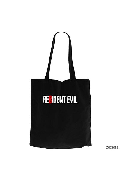 Z zepplin Resident Evil 8 Black Canvas Tote Bag