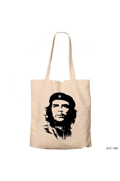 Z zepplin Τσάντα Che Guevara Silhouette Cream Canvas Tote