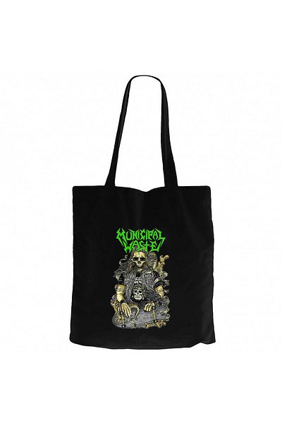 Z zepplin Municipal Waste Skaterskull Black Canvas Tote Bag