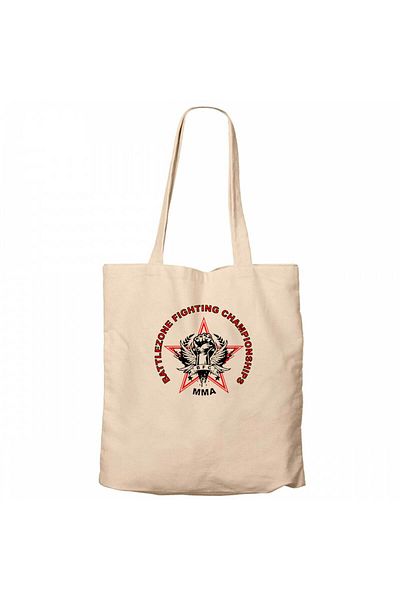 Z zepplin Battlezone Fighting Championship Cream Canvas Tote Bag