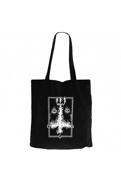 Z zepplin Dissection The Past Is Alive Logo Black Canvas Tote Bag