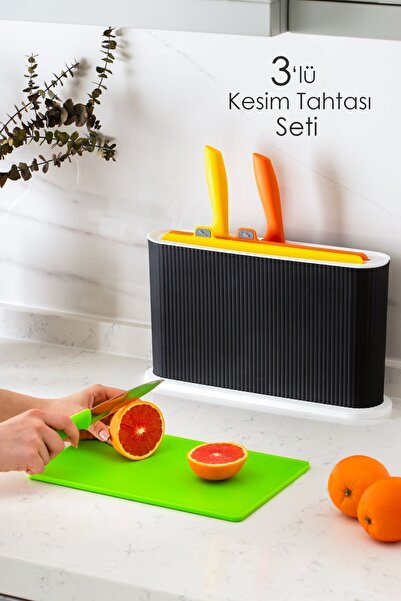 Porsima 1075 Multi-Cutting Chopping Board Set with Stand and Knife - Cutting ...