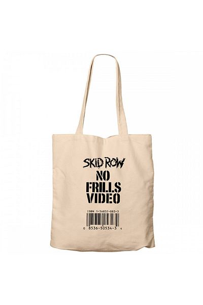Z zepplin Skid Row No Frills Video Cream Canvas Tote Bag