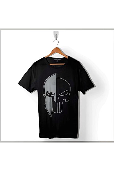 Kendim Seçtim The Punisher 300 Spartan Mask Punisher Štampano Majica Unisex T...