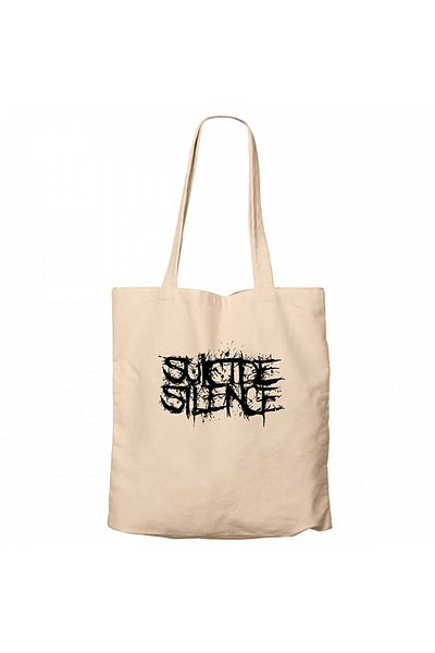 Z zepplin Suicide Silence Logo Cream Zippered Cloth Bag Gabardine