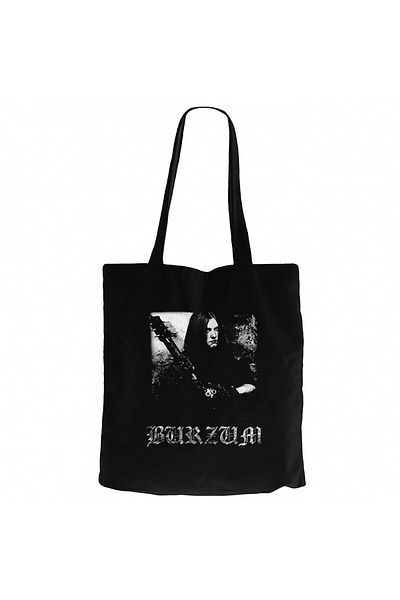 Z zepplin Burzum Anthology Μαύρη υφασμάτινη τσάντα με φερμουάρ Gabardine
