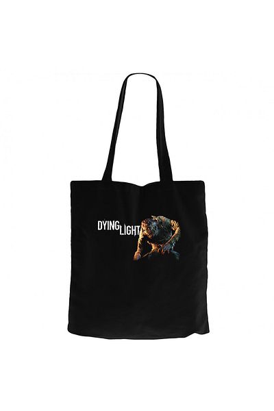 Z zepplin Dying Light Zombie Black Canvas Tote Bag