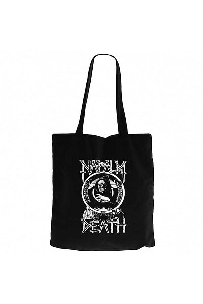 Z zepplin Napalm Death Smear Campaign Black Zipper Cloth Bag Gabardine