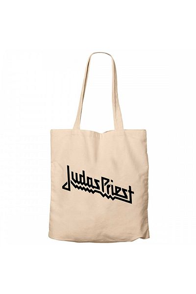 Z zepplin Τσάντα Tote με λογότυπο Judas Priest Cream Canvas