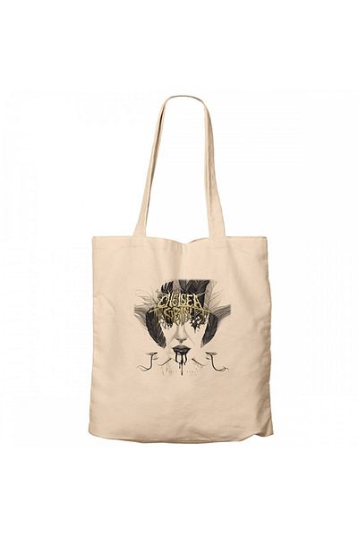 Z zepplin Chelsea Grin Ashes to Ashes Cream Canvas Tote Bag