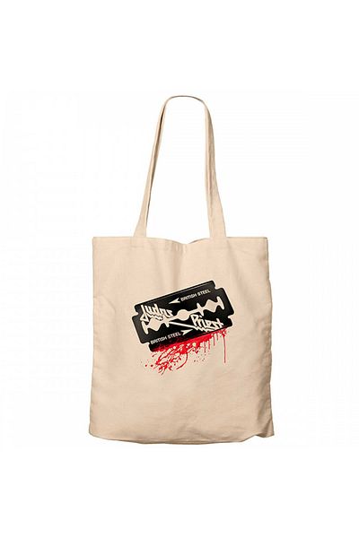 Z zepplin Judas Priest Steel Cream Zipper Cloth Bag Gabardine