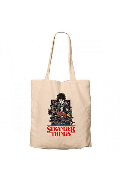 Z zepplin Τσάντα τσάντας από καμβά χαρακτήρες Stranger Things