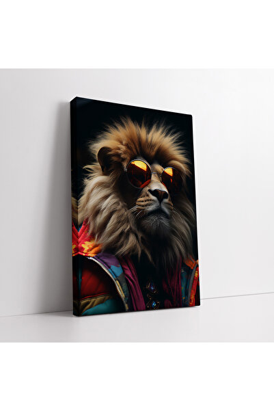 KOSS Dijital Portret de leu carismatic, pictură artistică pe pânză, decor de ...