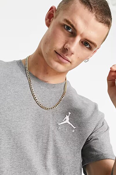 Nike Air Jordan Jumpman Gray Men's Sports T-Shirt
