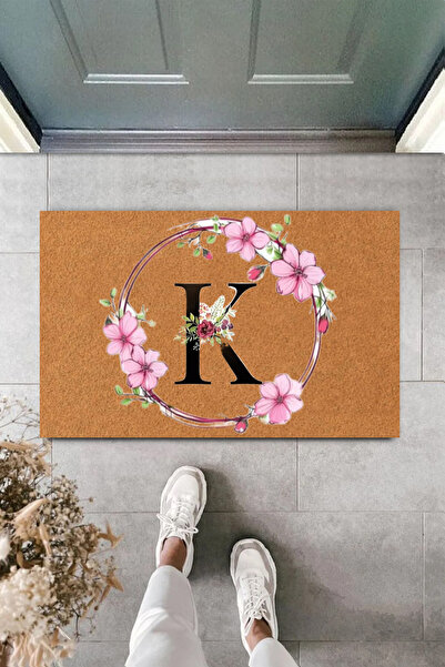 KARMAT Custom Letter Mat, Letter K, Interior and Exterior Door Front Mat, Digital Printing