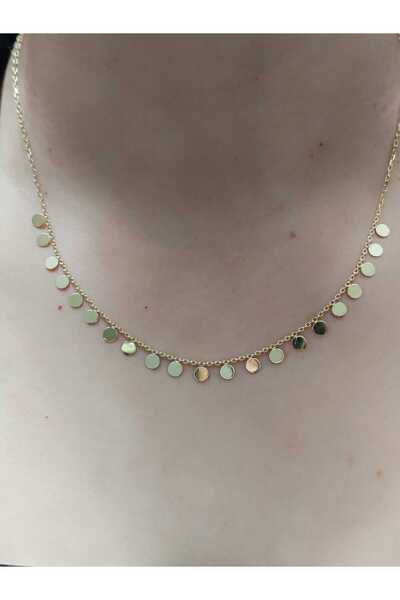 Berr Diamond 14 Ayar Altın Pullu Kolye