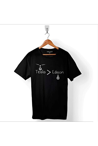 Kendim Seçtim Nikola Tesla je sjajan, Edison je u pravu, muška majica sa AC/D...