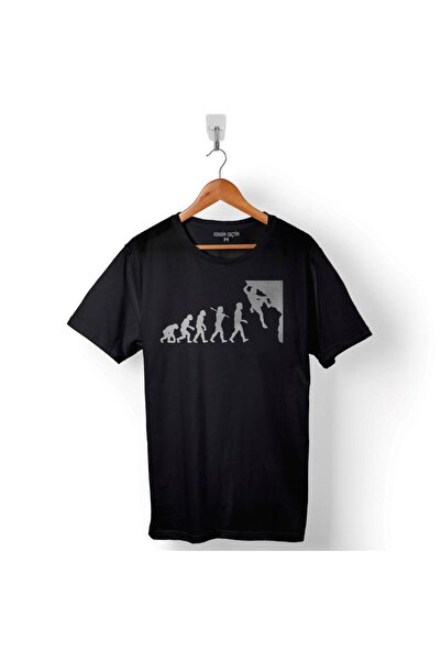 Kendim Seçtim Tricou cu imprimeu Evolution Human Evolution Mountaineer Climbing Tricou unisex