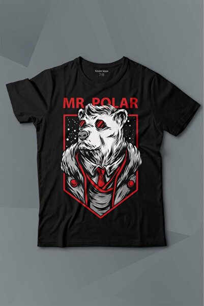 Kendim Seçtim Mr Flis Polarni medved životinja Štampano T-shirt za decu T-shirt