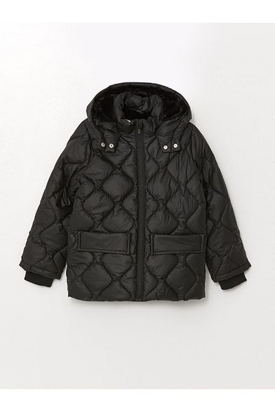 LC Waikiki Lcwk Hooded Quilted Girl's Coat