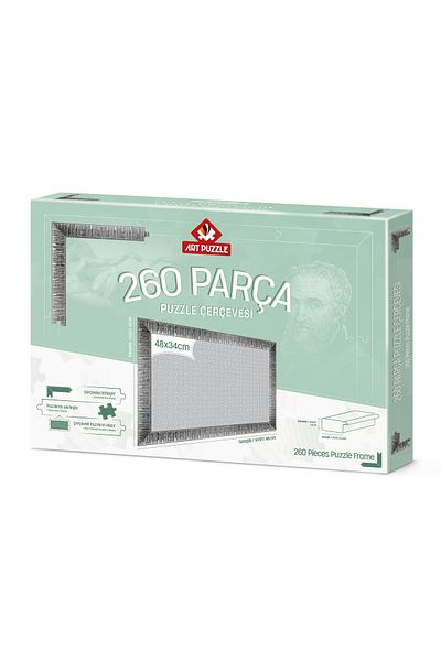 Art Puzzle Silver 260 Pieces Disassembled Puzzle Frame