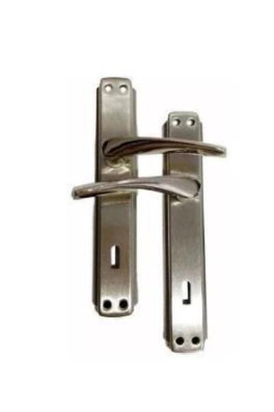 istoç Eriş Nikel Kaplama Amerikan Kapı Kolu 2'li Set İç Dış Takım