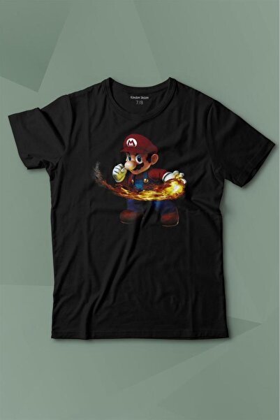 Kendim Seçtim Fire Making Super Mario Smash Bros Game Tricou imprimat Tricou ...