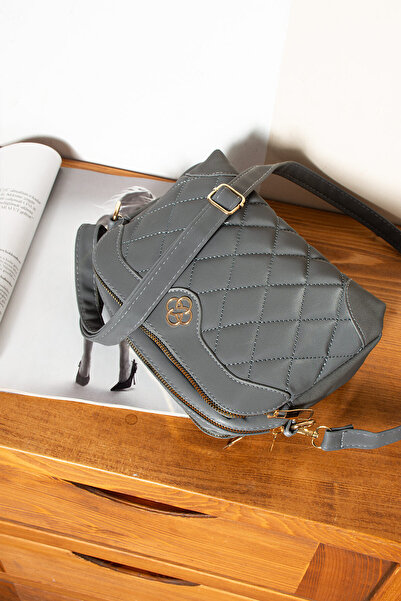 MY VİNTAGE Minimalist Elegance 3 Compartment Multi-Purpose Quilted Shoulder Bag