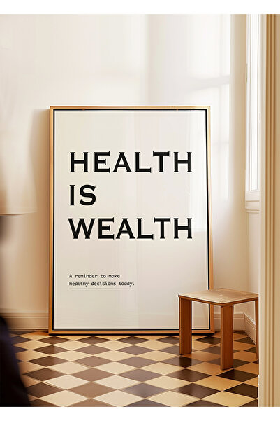 ARTHOUSECOLLECTIVE Sănătatea este bogăție - Poster fără cadru în dimensiuni d...