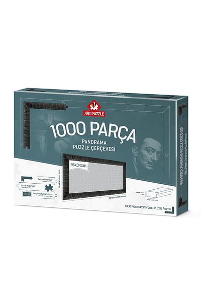 Art Puzzle Black 1000 Piece Panorama Unassembled Puzzle Frame