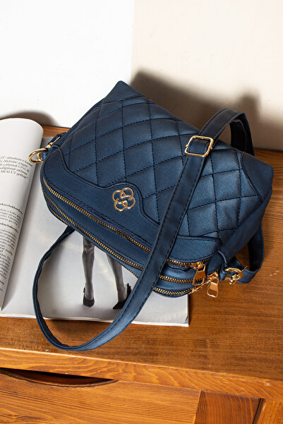 MY VİNTAGE Minimalist Elegance 3 Compartment Multi-Purpose Quilted Shoulder Bag