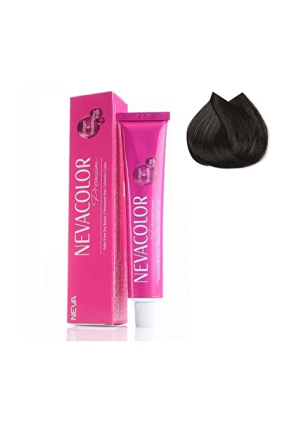 Neva Color Premium Tüp Saç Boyası 4 Kahve 50 Ml