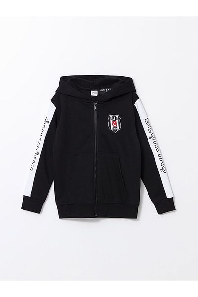 LC Waikiki Printed Boys' Zippered Sweatshirt