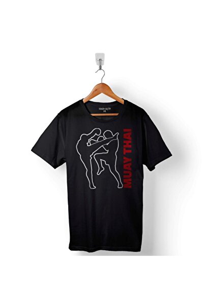 ZOKAWEAR تي شيرت الملاكمة التايلاندية Muay Thai كلمة مع قتال للرجال