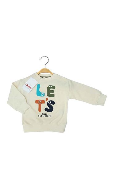 Çikoby Baby Boy Dinosaur Printed Sweatshirt