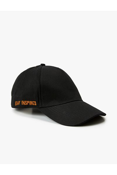 Koton Slogan Embroidered Cap Hat