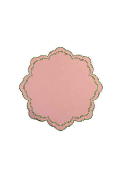 ref crea Set de 2 farfurii de portofel Porto - roz și verde