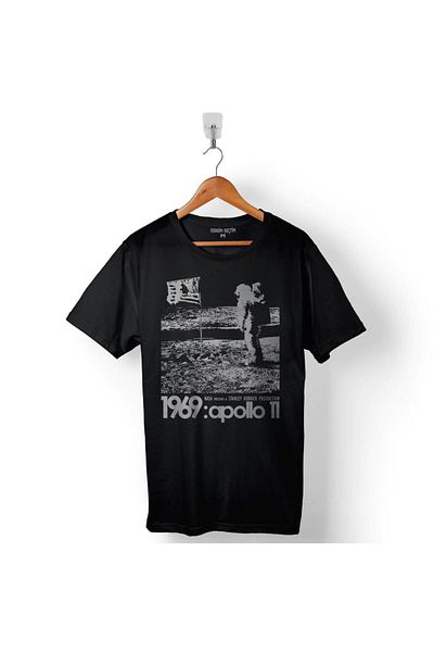 Kendim Seçtim Μπλουζάκι Unisex φόρμα Stanley Kubrick Apollo Moon Space με στάμπα