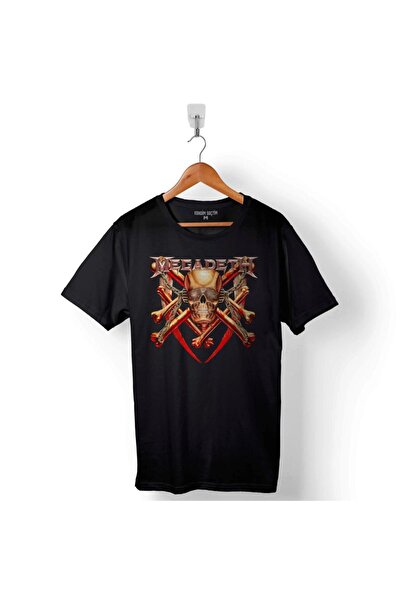 Kendim Seçtim Megadeth Skull Your Hair Is Sweat muška majica