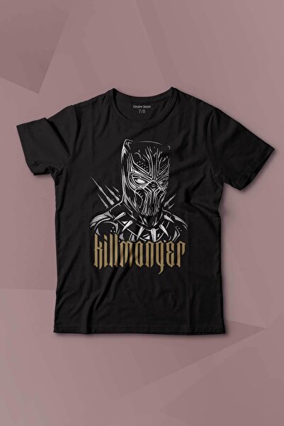 Kendim Seçtim Фільм з принтом - Golden Jaguar Black Panther Дитячий футболка ...