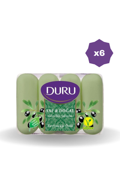 Duru SABUN SAF&DOĞAL ZEYTİNYAĞLI 4X70 GR - (6 ADET)