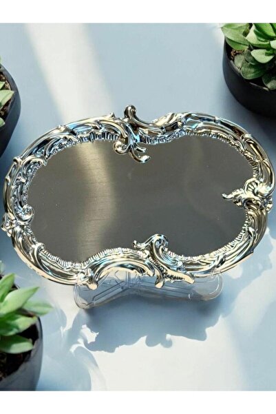 Muba Consept Gümüş Kahve Sunum, Servis ,Söz,Nişan Tepsisi 30x19 cm