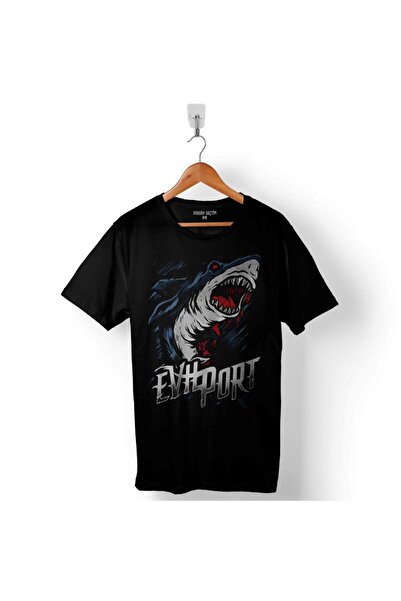 Kendim Seçtim Shark Attack Shark Attack Eviport Štampano Jakna Unisex T-shirt
