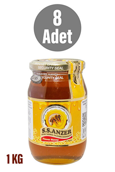 Araz et Anzer Çiçek Balı - S.S Anzer Diyarı Tarımsal Kalkınma Koop. 1 KG X8 Adet