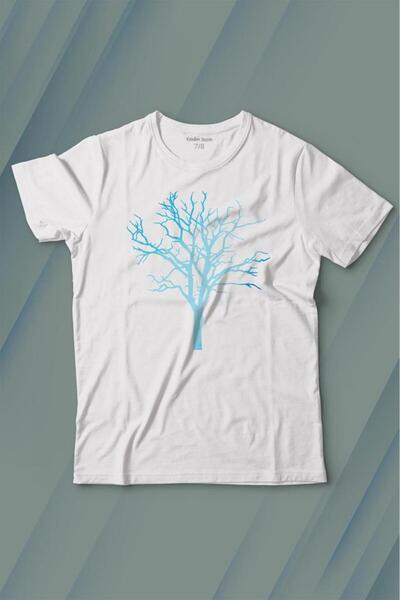 Kendim Seçtim Priroda Drvo života Suva silueta drveta Štampano T-shirt za dec...