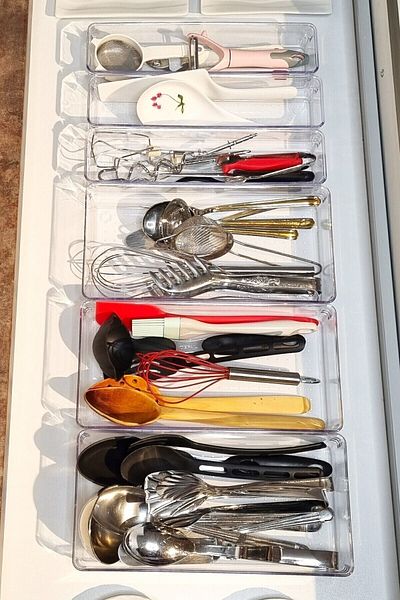 color house Σετ 6 Modular Ladle and Spoon Organizer - Συρτάρι κουζίνας και Ψυγείο μακιγιάζ